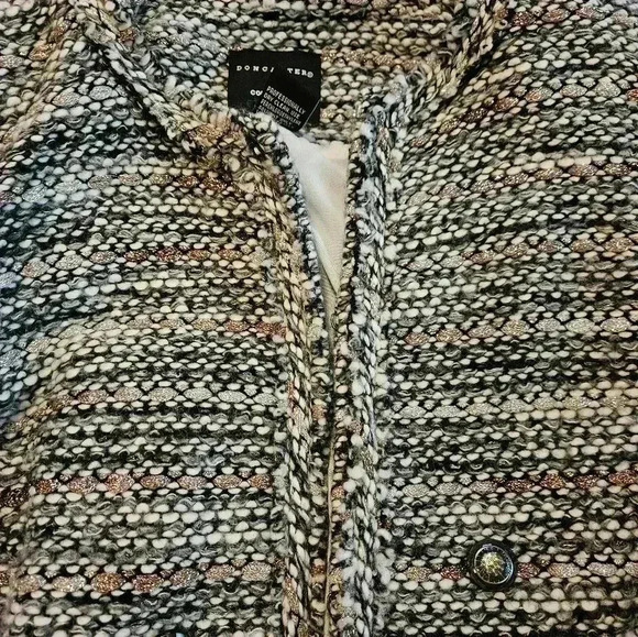 Doncaster Wool Collarless Dark Academia Corporate jacket Size 10. - Picture 2 of 6